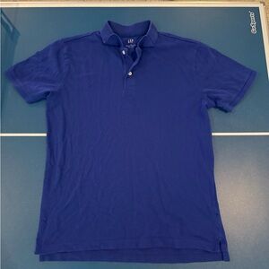 GAP Men's Vibrant Blue Polo Shirt
